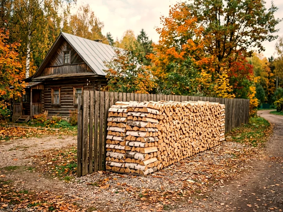 Дуб + укладка в дровник, Софьино, улица Речная, 16